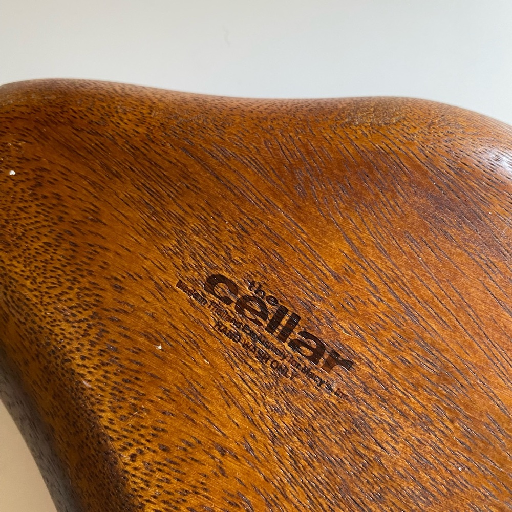 Rustic Pear-Shaped Wooden Serving Bowl by “The Cellar” by Macy’s. Cute! - Picture 8 of 10